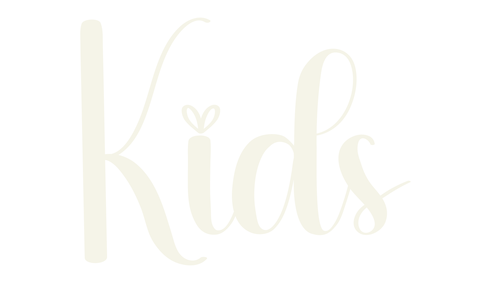 Kids, calligraphy font preview