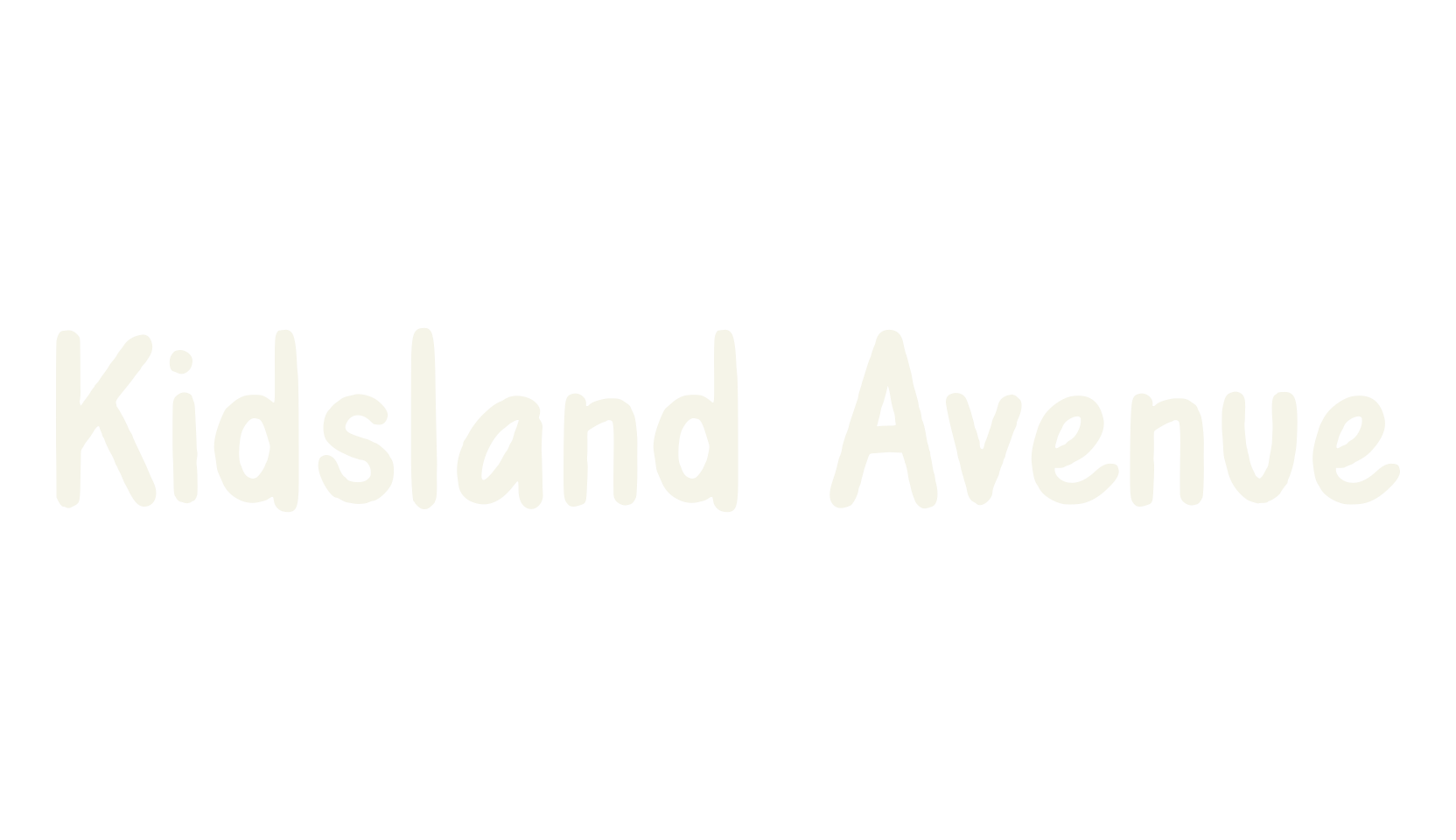 Kidsland Avenue, cute font preview