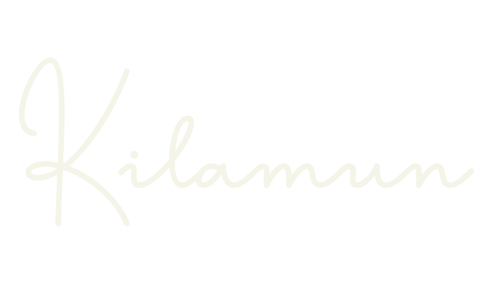 Kilamun, signature font preview
