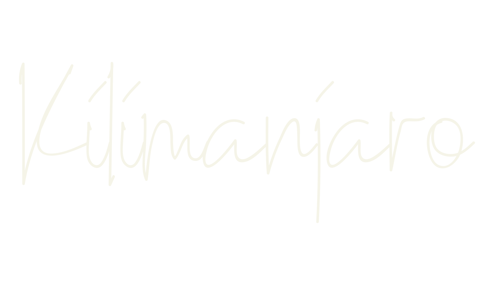Kilimanjaro, modern font preview