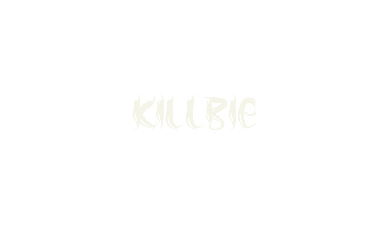 Killbie, artistic font preview