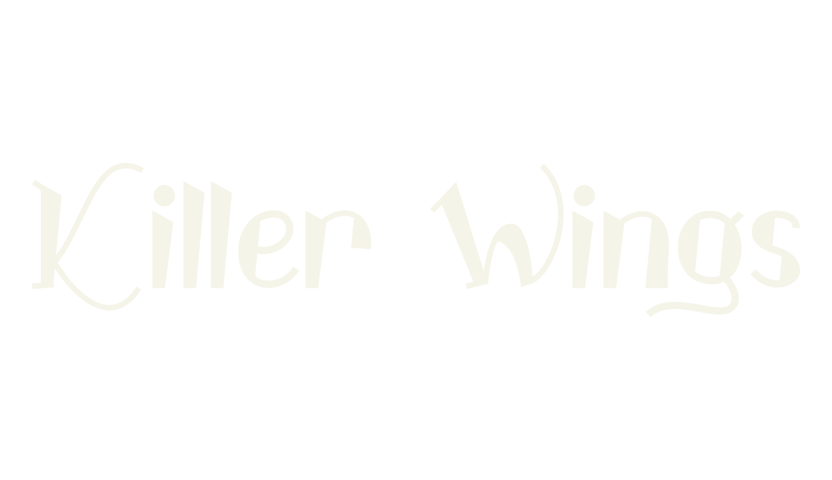 Killer Wings, horror font preview