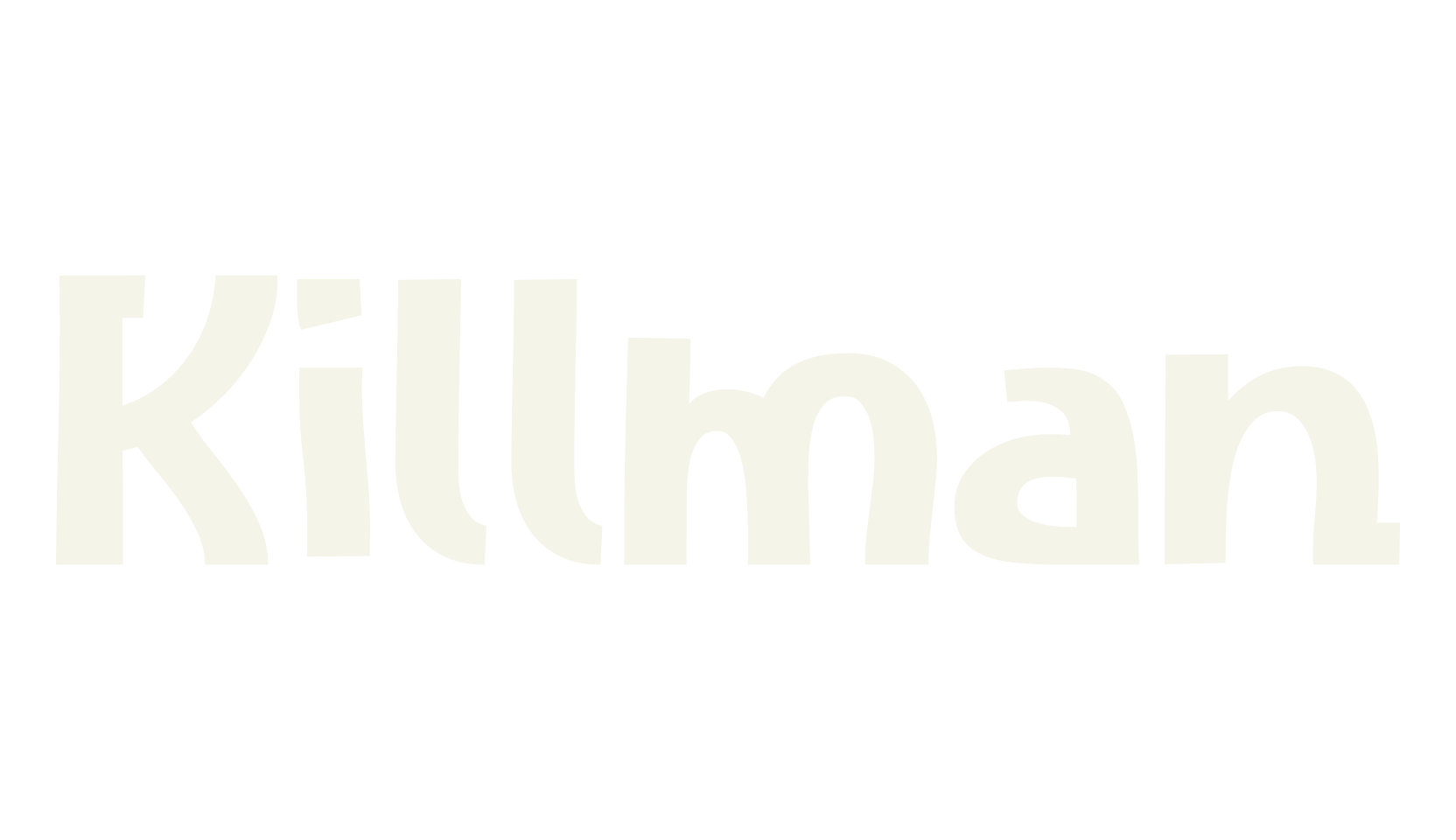 Killman, design font preview