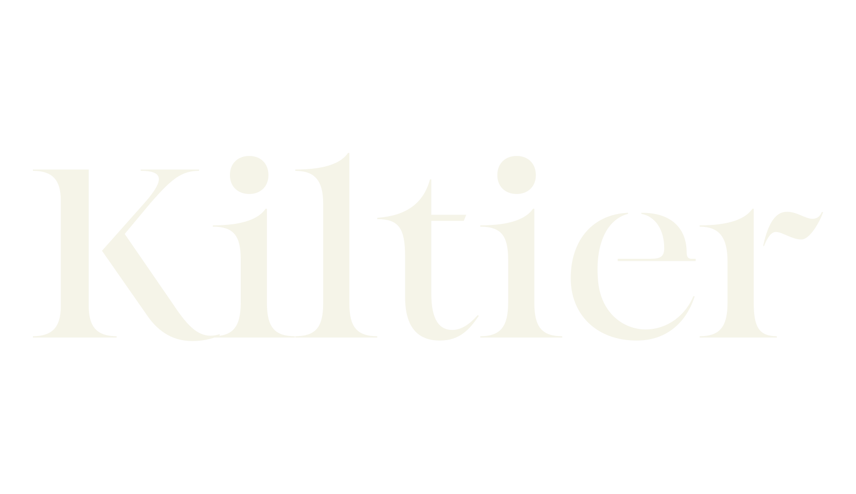 Kiltier, serif font preview