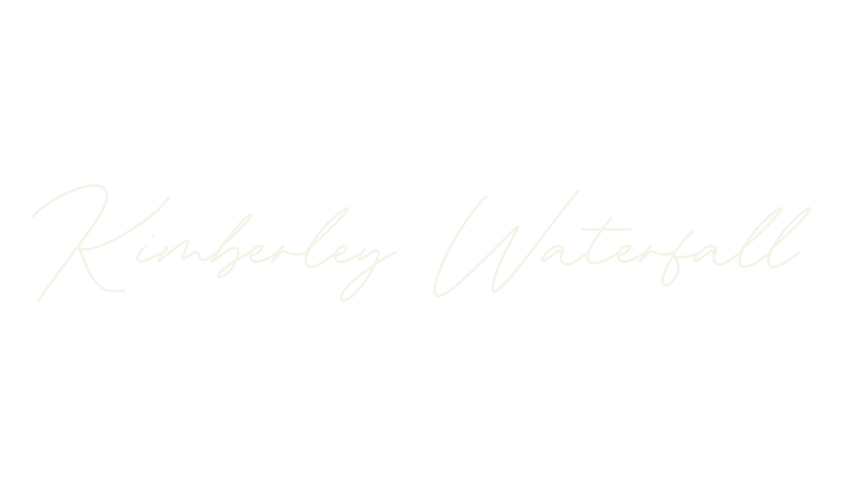 Kimberley Waterfall, fashion sign font preview