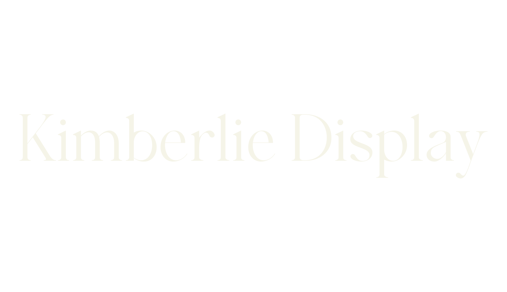 Kimberlie Display, serif font preview