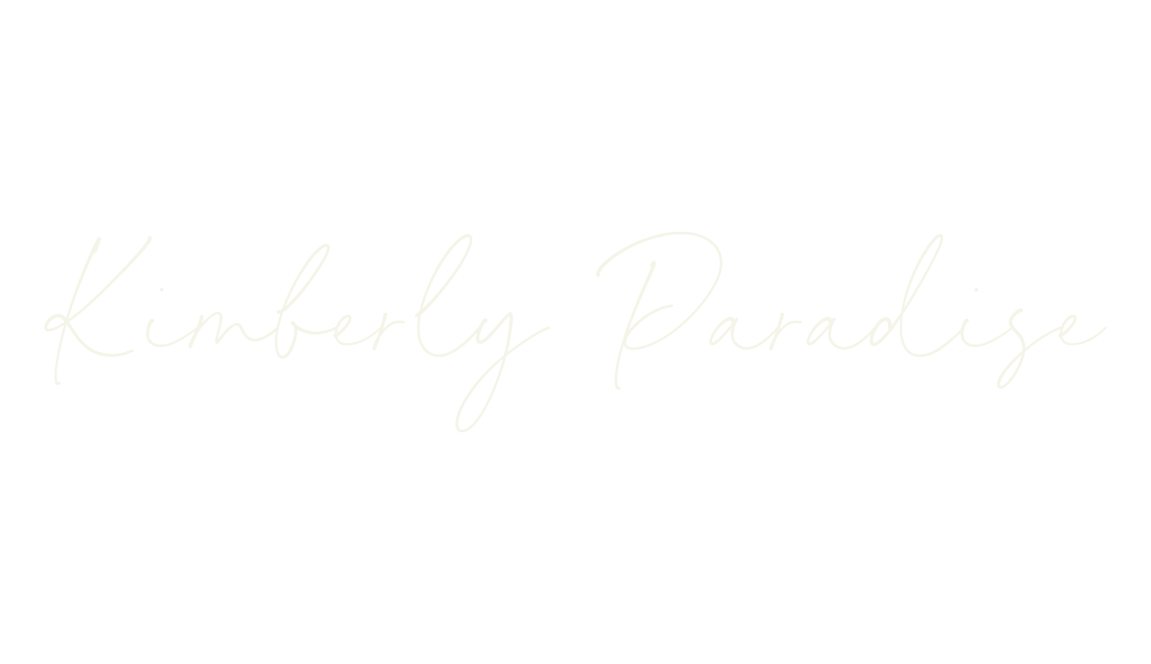 Kimberly Paradise, hand lettering font preview