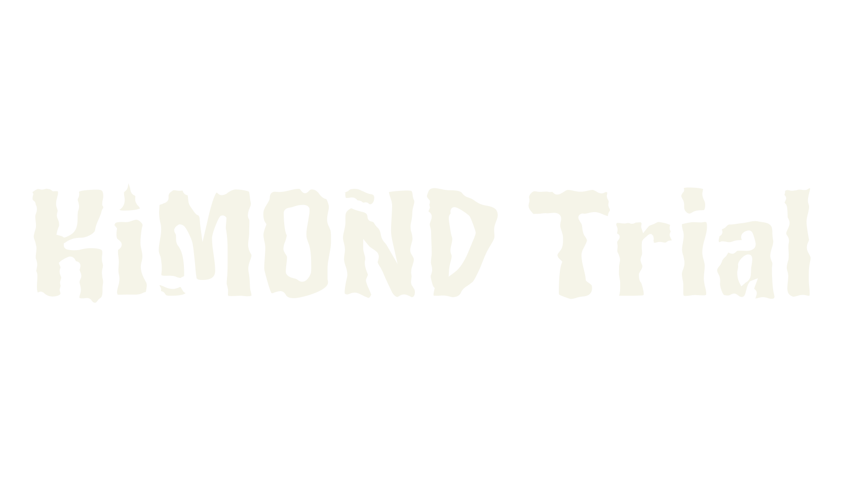KIMOND Trial, horror font preview