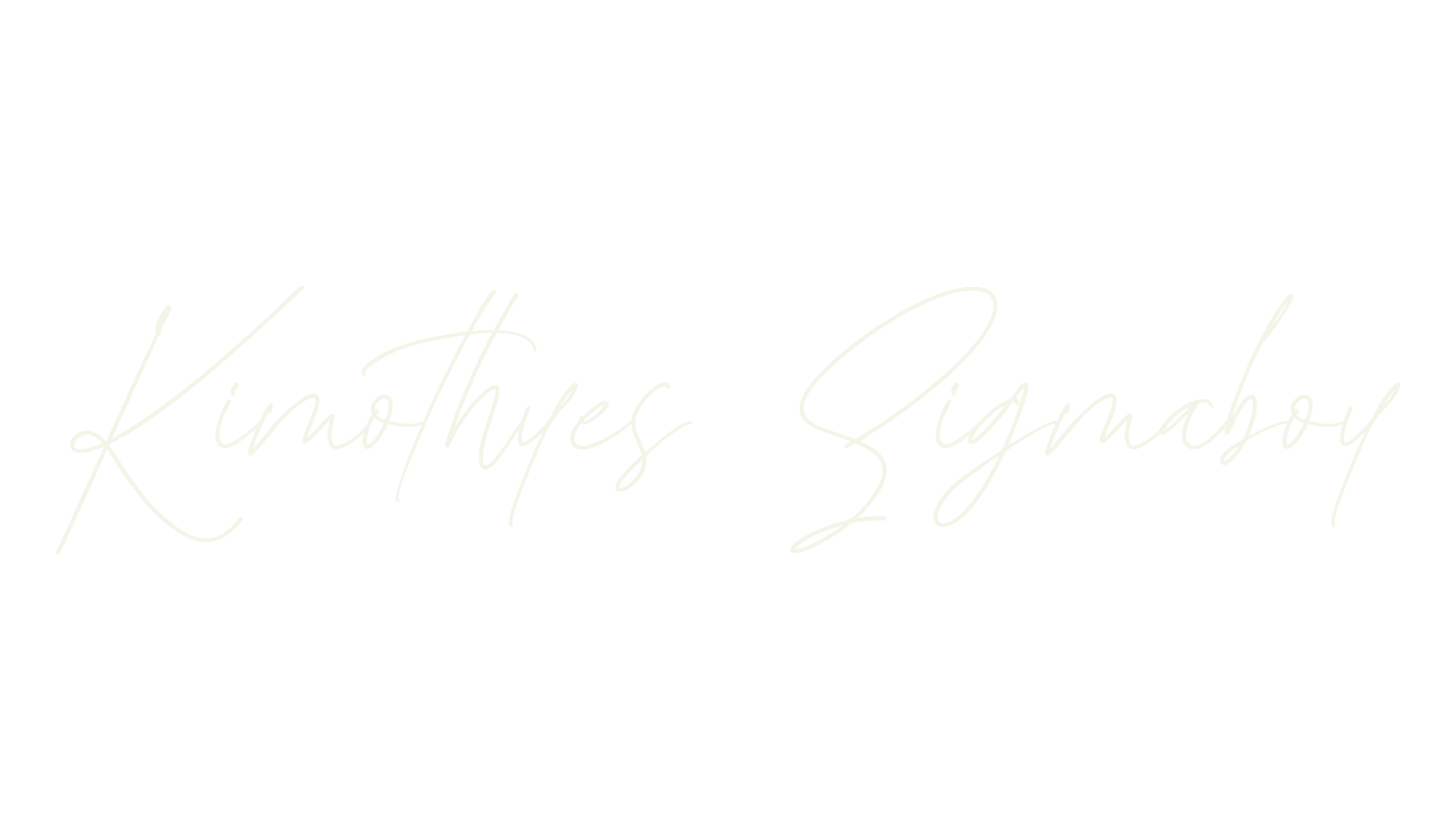 Kimothyes Sigmaboy, calligraphy font preview