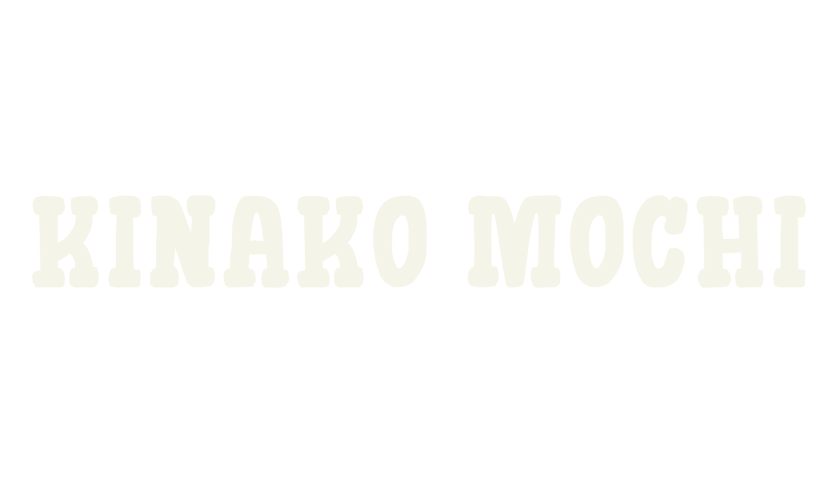 Kinako Mochi, children font preview