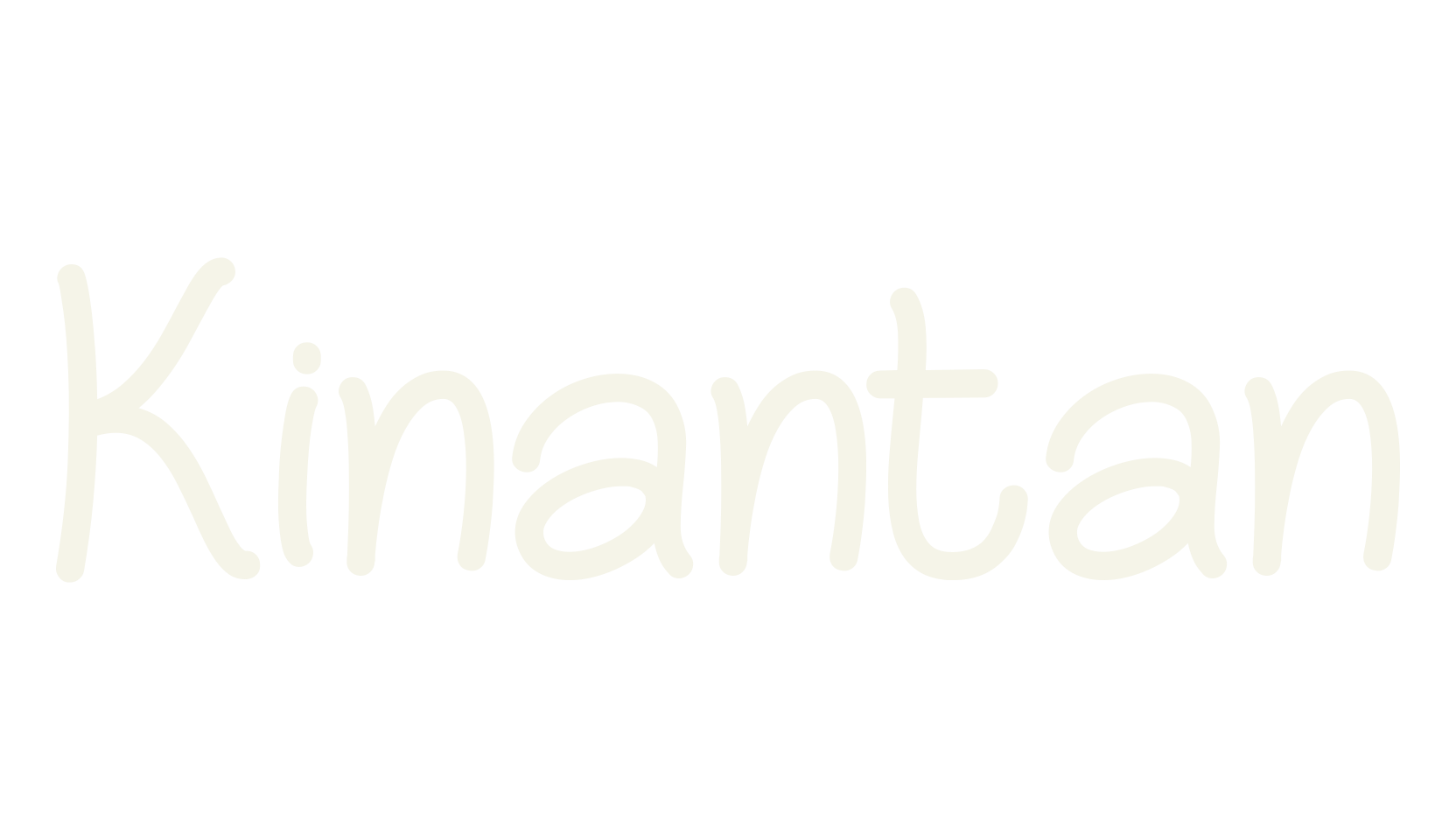 Kinantan, handwritten font preview