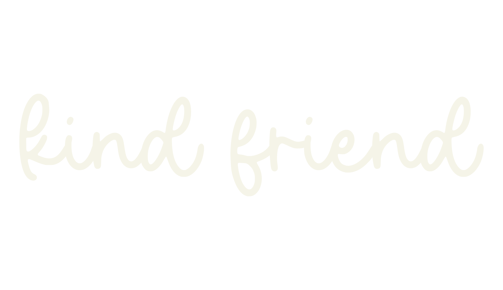 kind friend, alphabet font preview