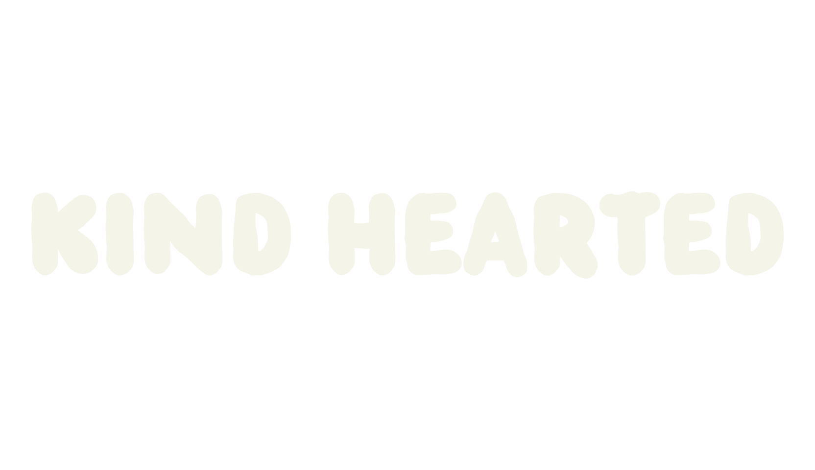 Kind Hearted, fancy font preview