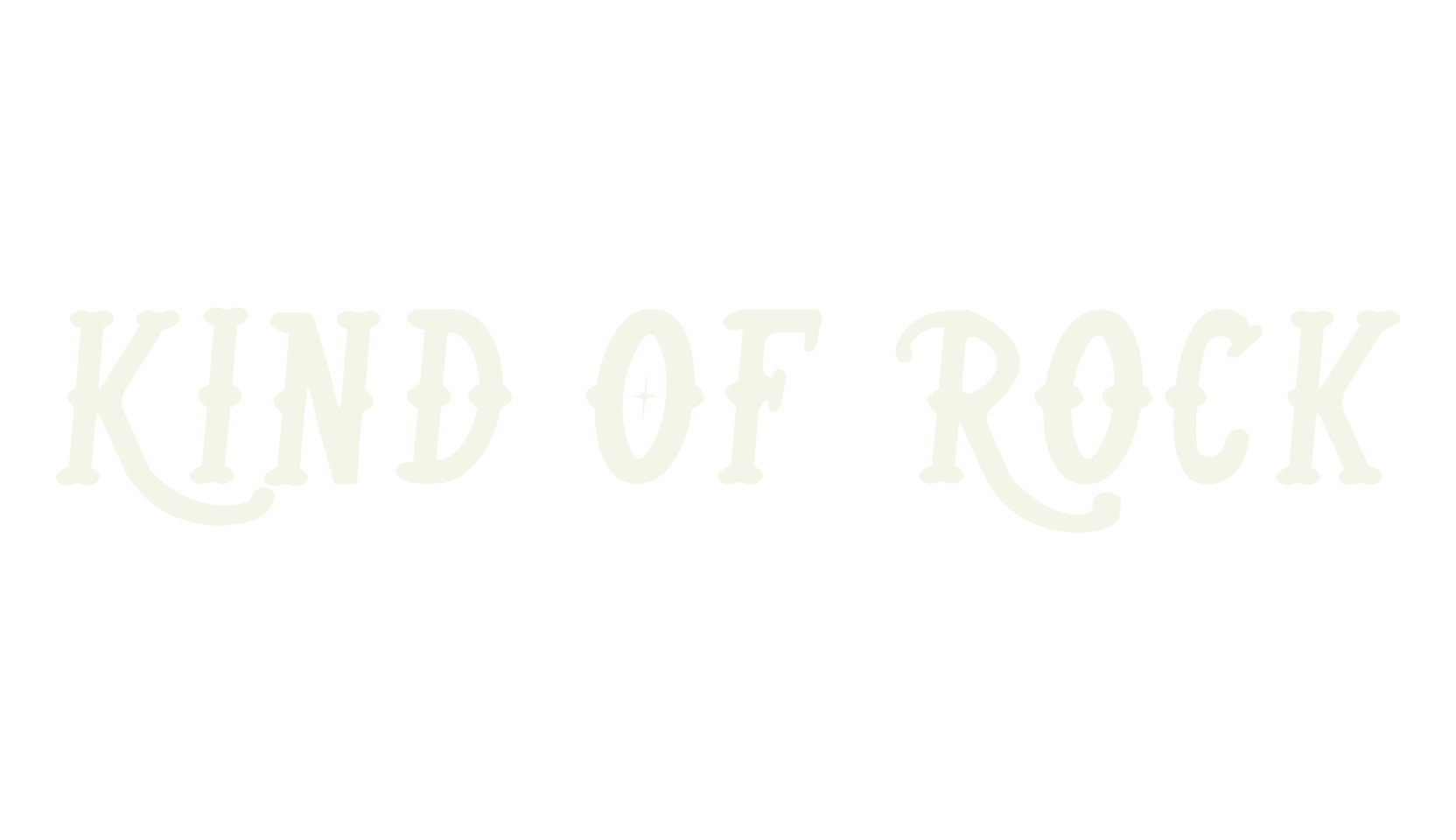 Kind Of Rock, vintage font preview