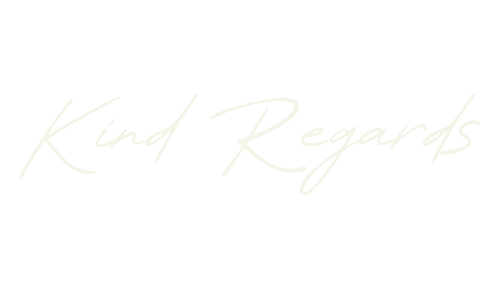 Kind Regards, fashion script font preview