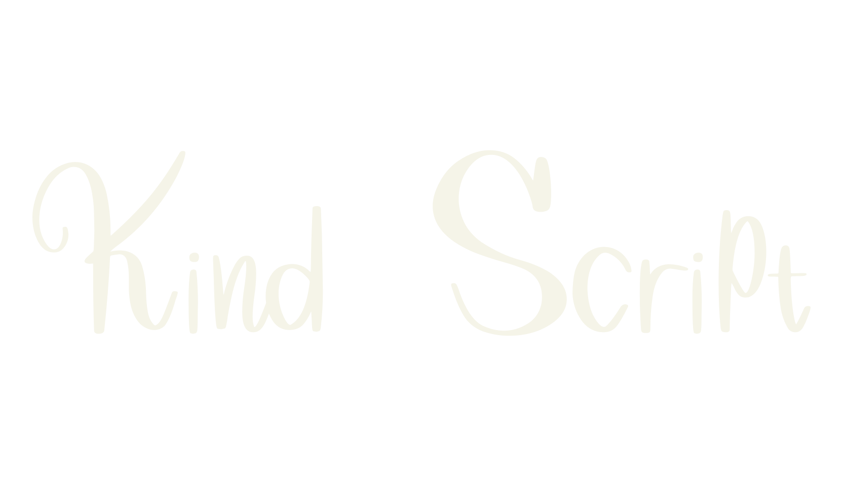 Kind Script, script font preview