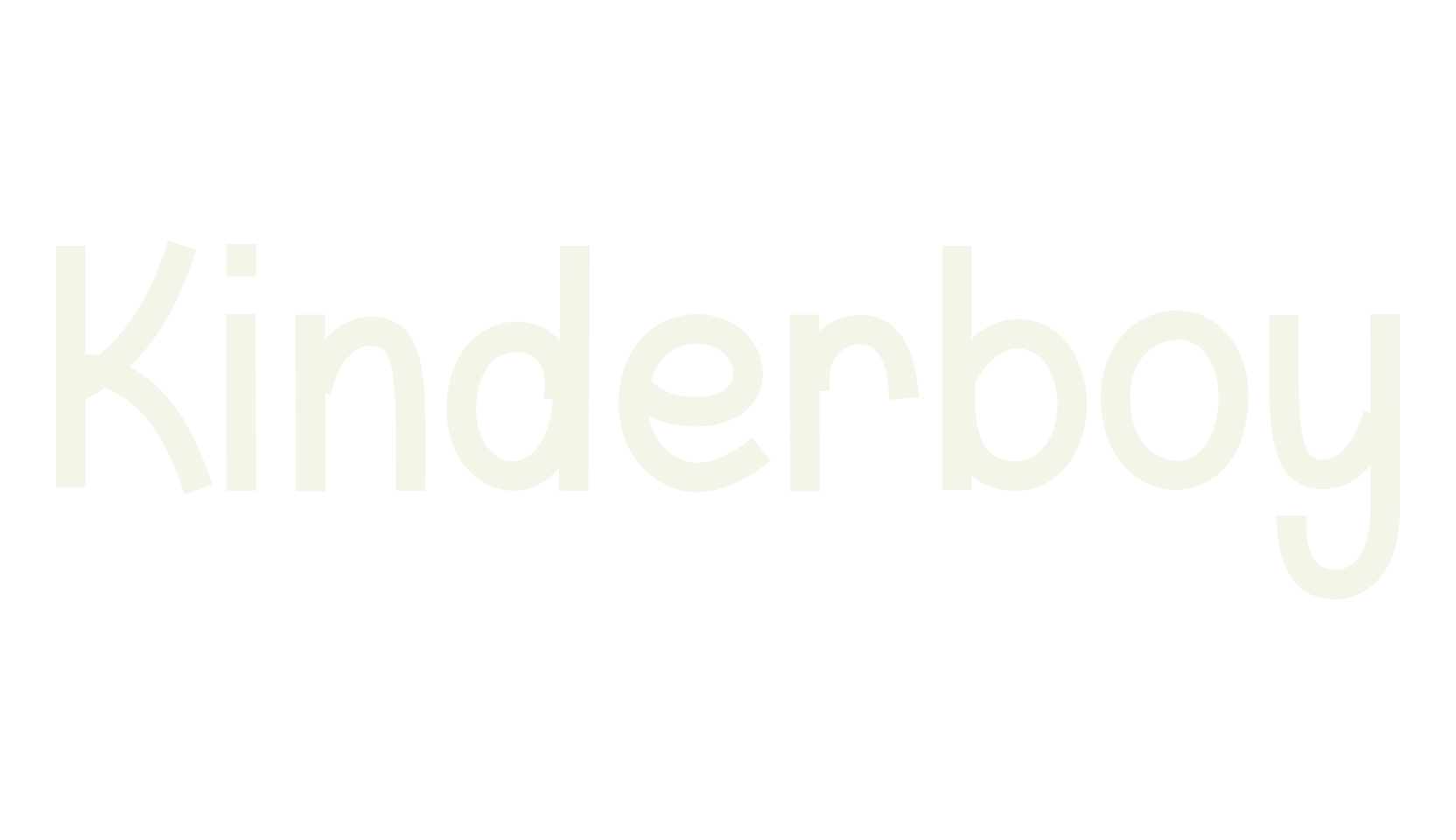 Kinderboy, alphabet font preview