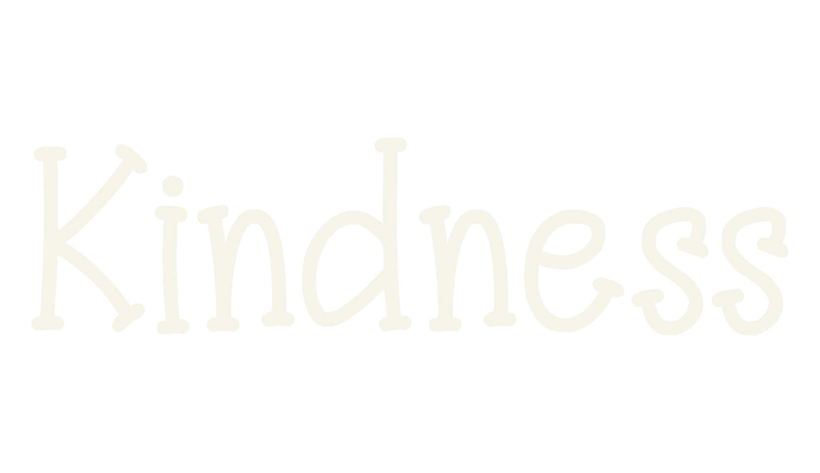 Kindness, children font preview