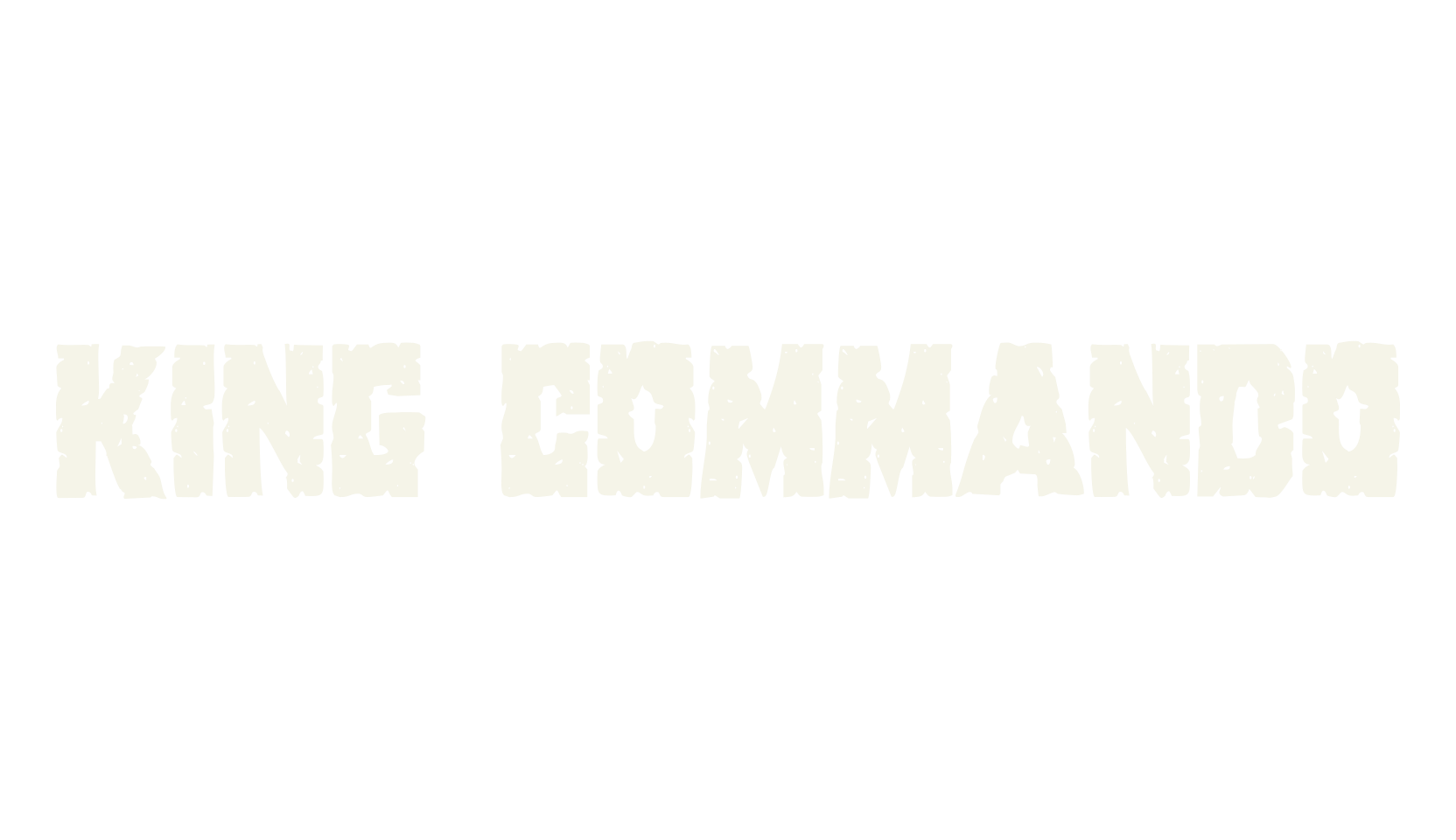King Commando, display market font preview