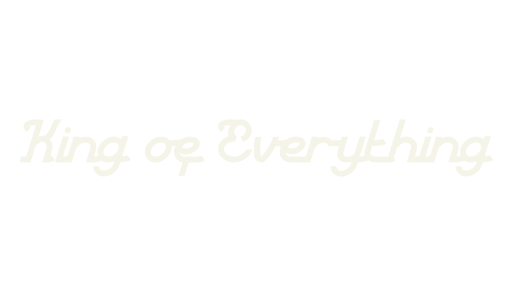 King of Everything, fashion script font preview