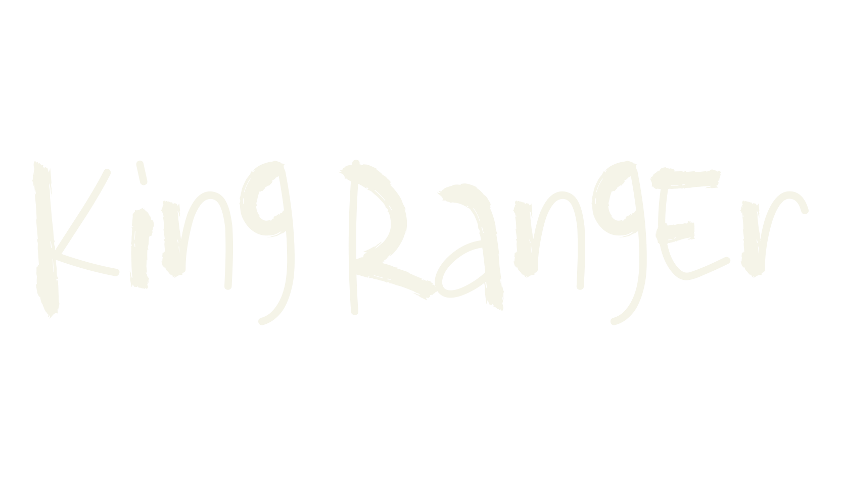 King Ranger, spooky font preview