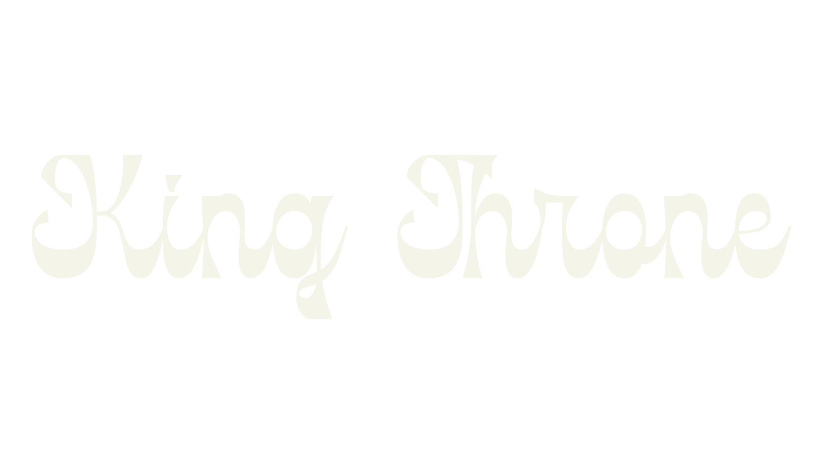King Throne, fashion script font preview