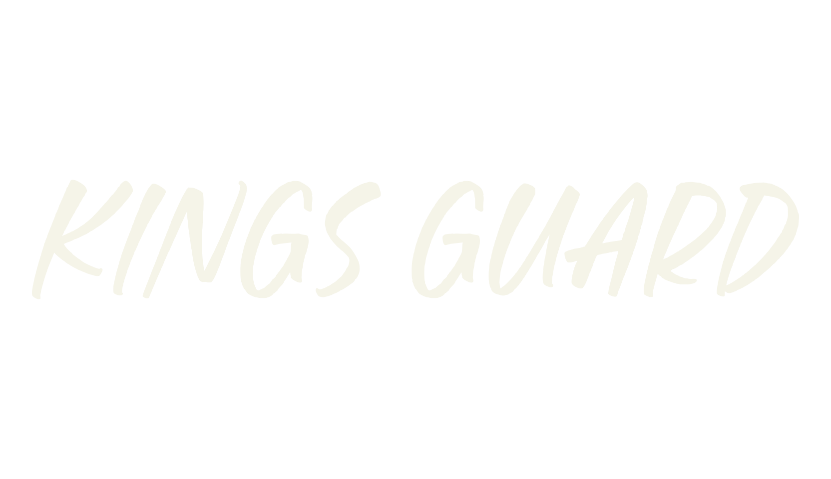 Kings Guard, handwritten font preview