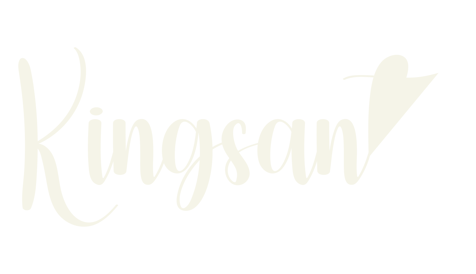 Kingsanta, calligraphy font preview