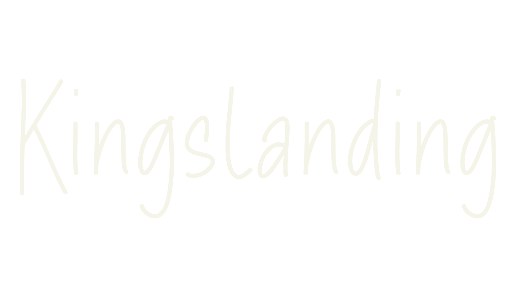 Kingslanding, fancy font preview