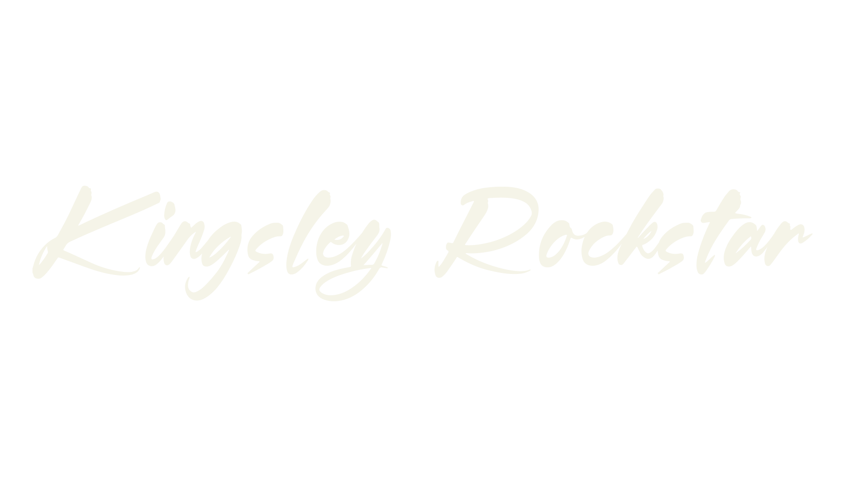 Kingsley Rockstar, script font preview