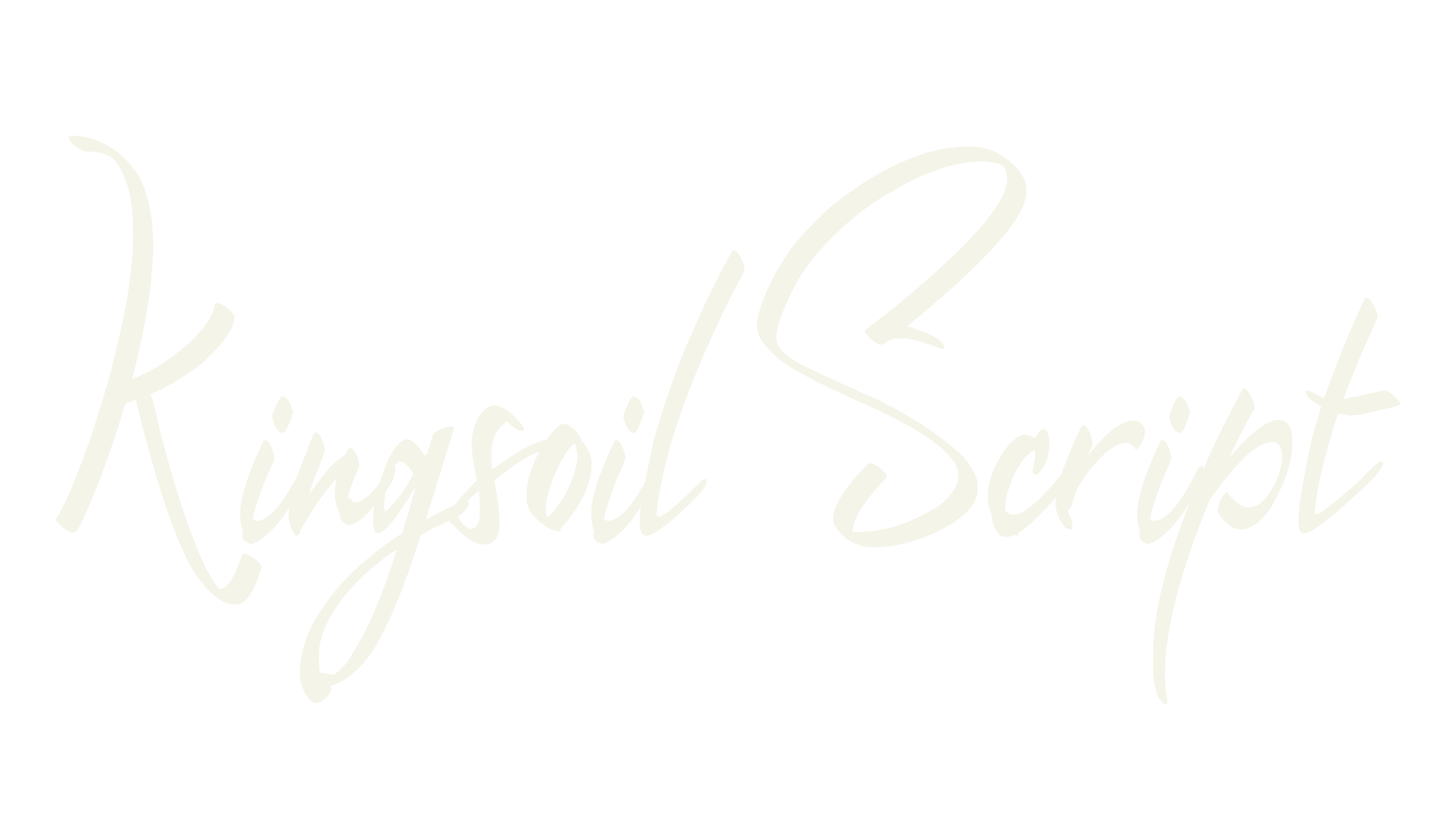 Kingsoil Script, script font preview