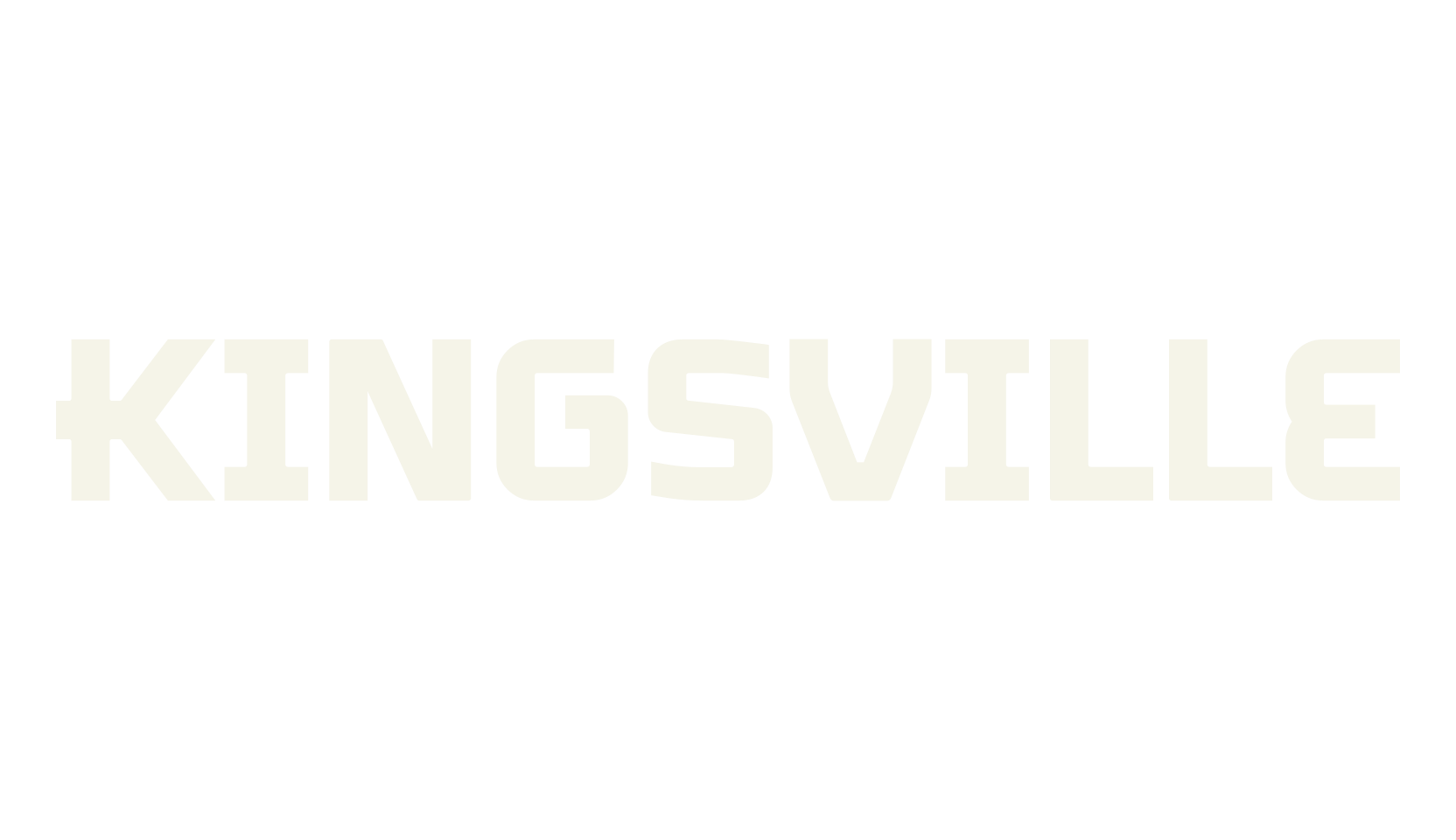 Kingsville, design font preview