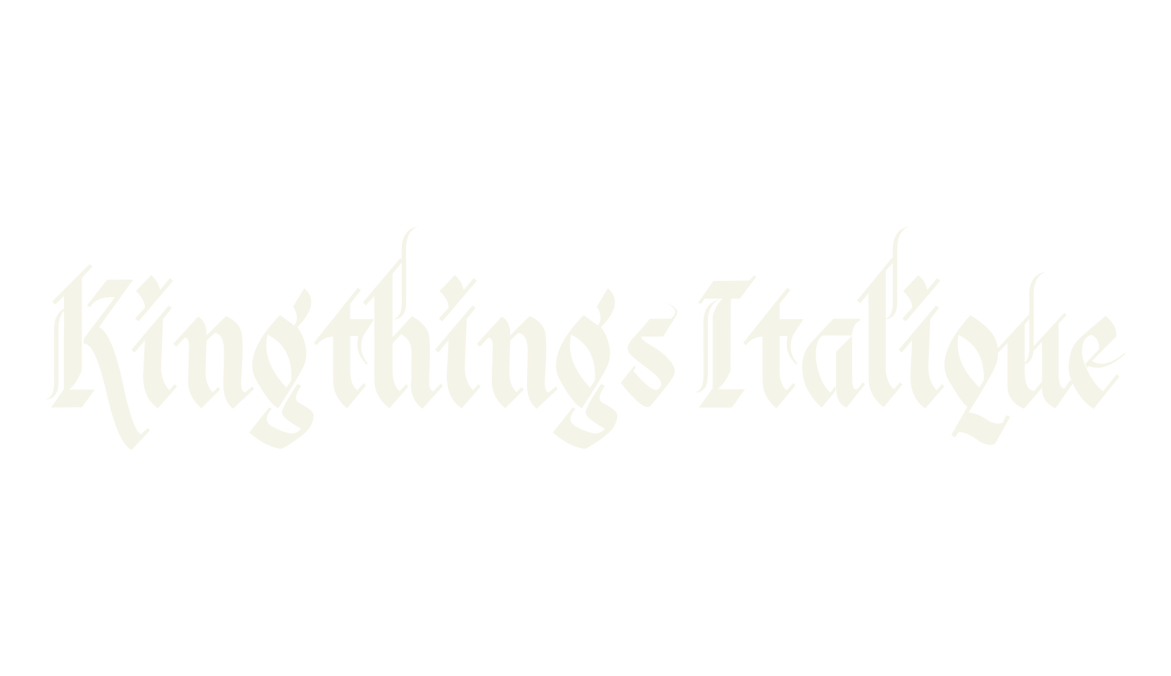 Kingthings Italique, fantasy font preview