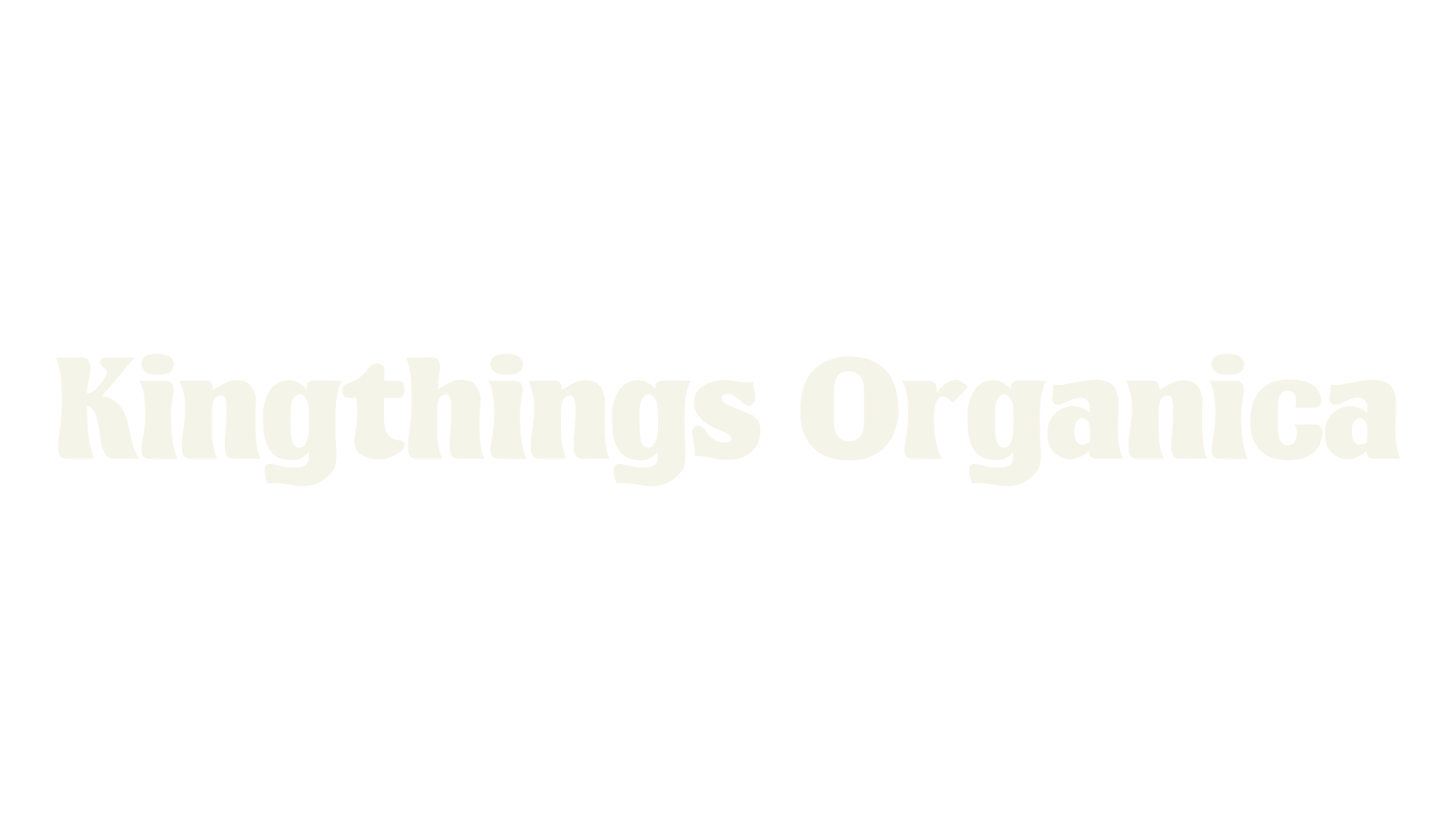 Kingthings Organica, display market font preview