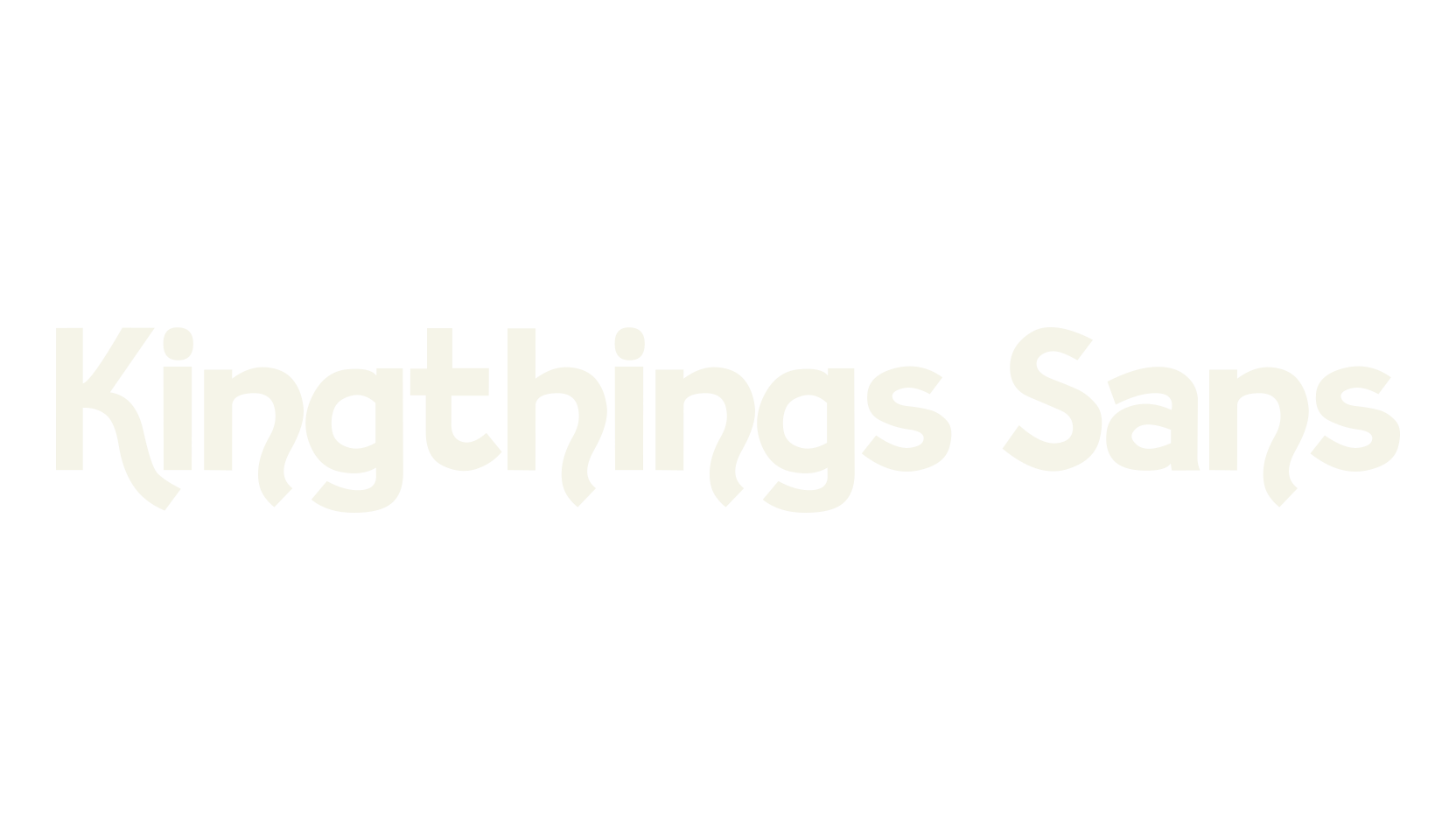 Kingthings Sans, sans font preview