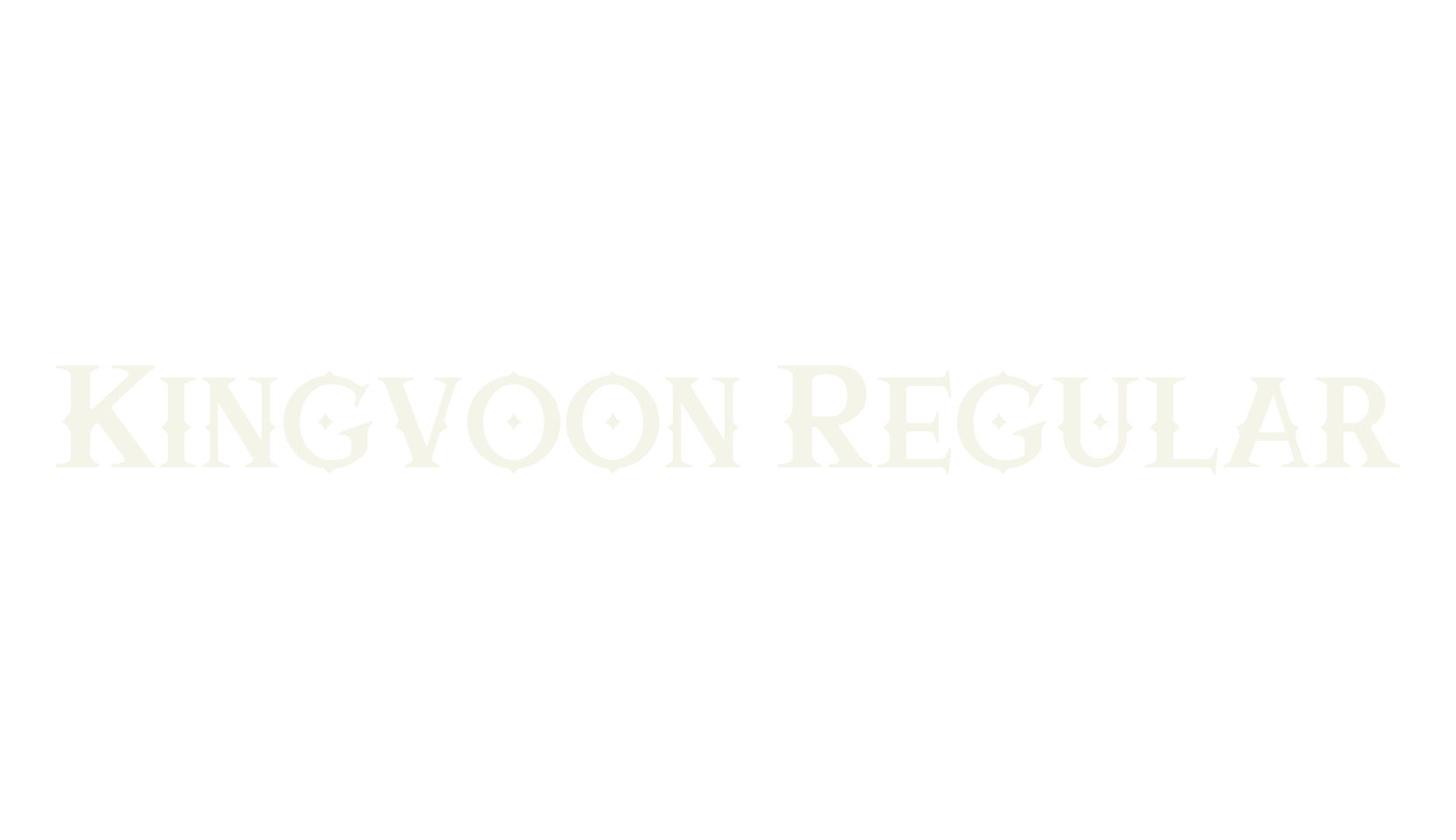 Kingvoon Regular, fashion script font preview
