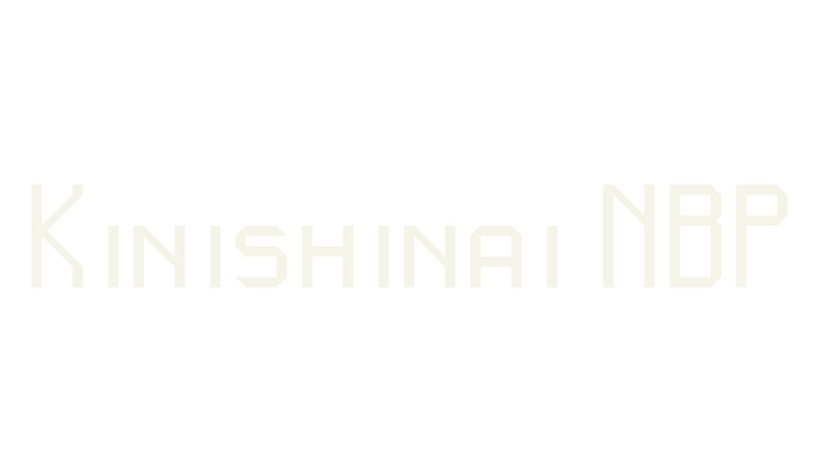 Kinishinai NBP, japanese font preview