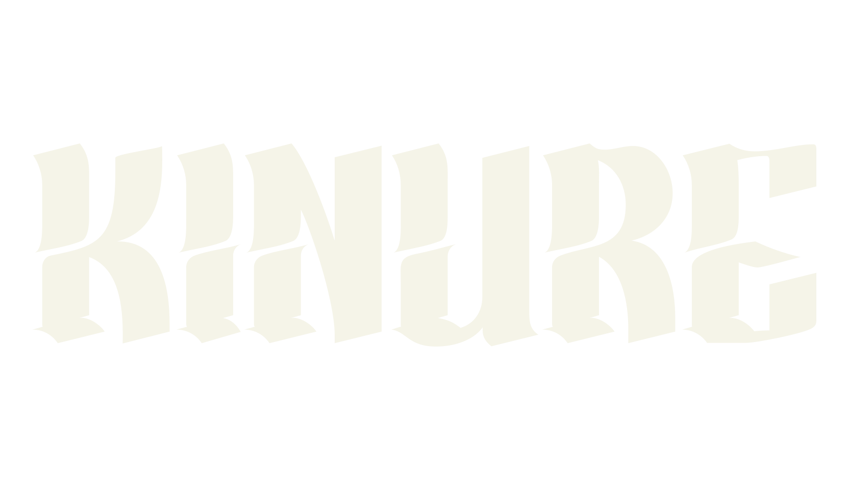 KINURE, blackletter font preview