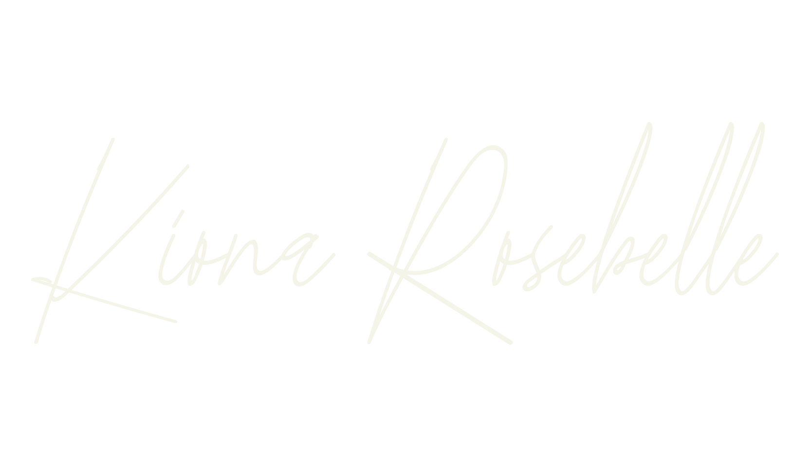 Kiona Rosebelle, handwriting font preview