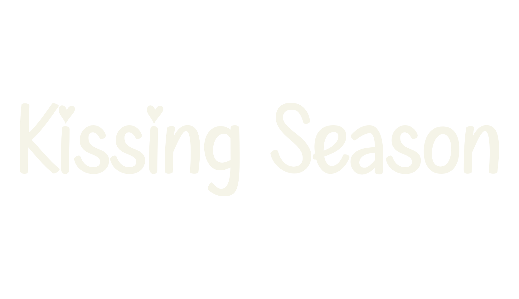 Kissing Season, display market font preview