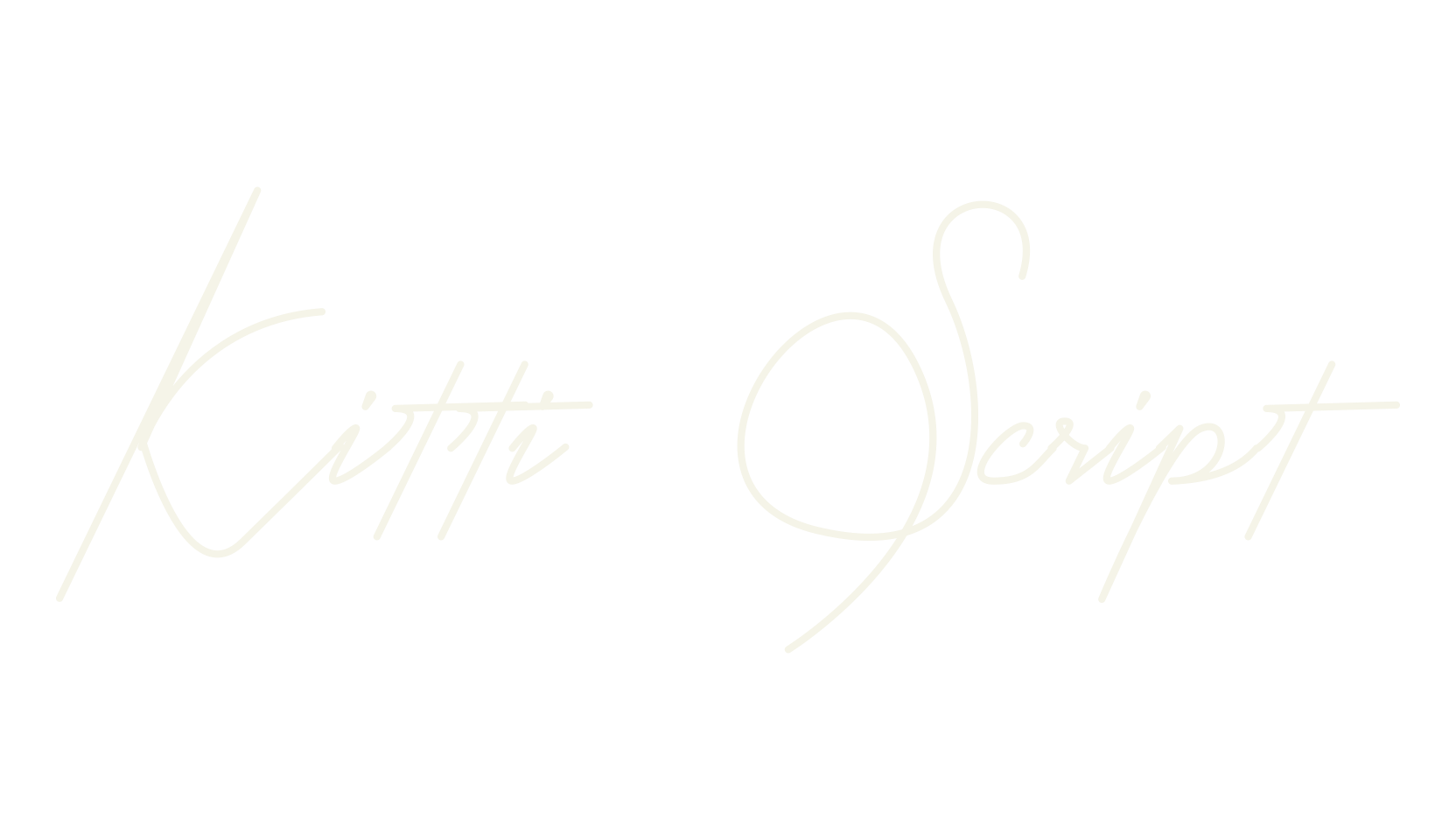 Kitti Script, script font preview