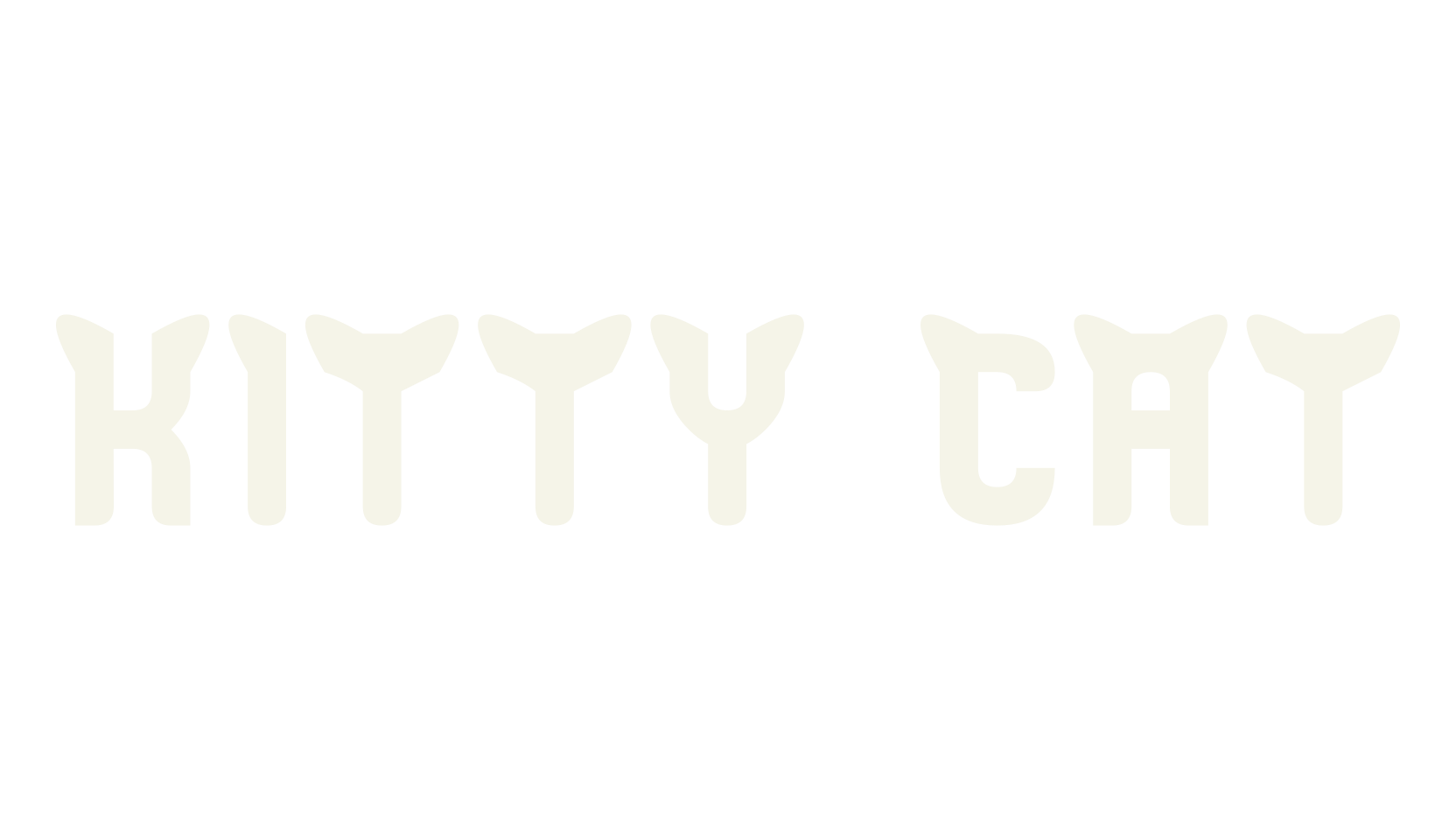 KITTY CAT, display market font preview