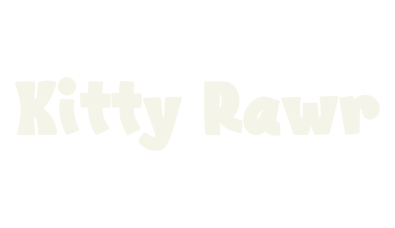 Kitty Rawr, kawaii font preview