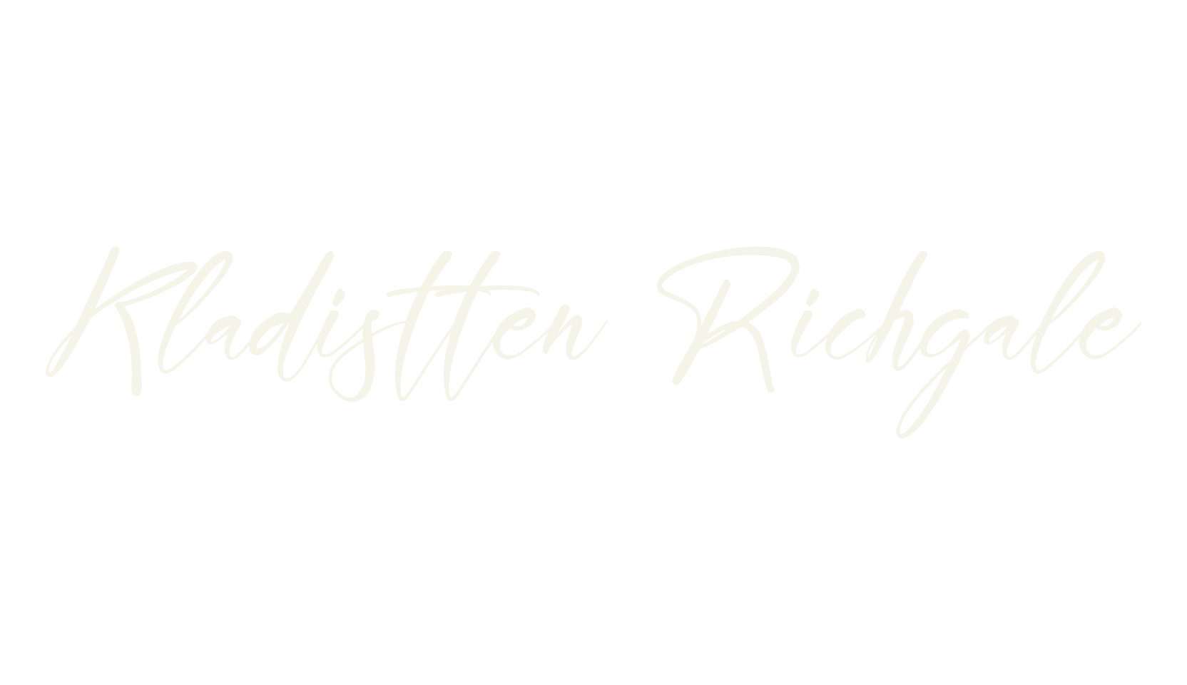 Kladistten Richgale, script font preview