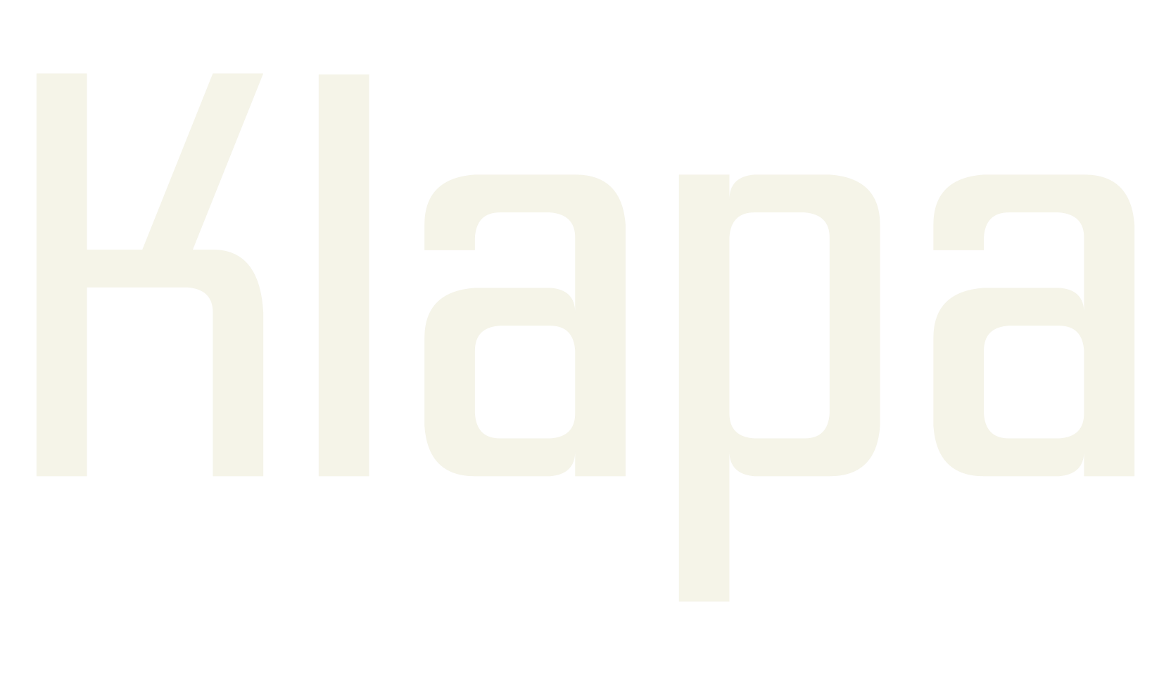 Klapa, modern font preview