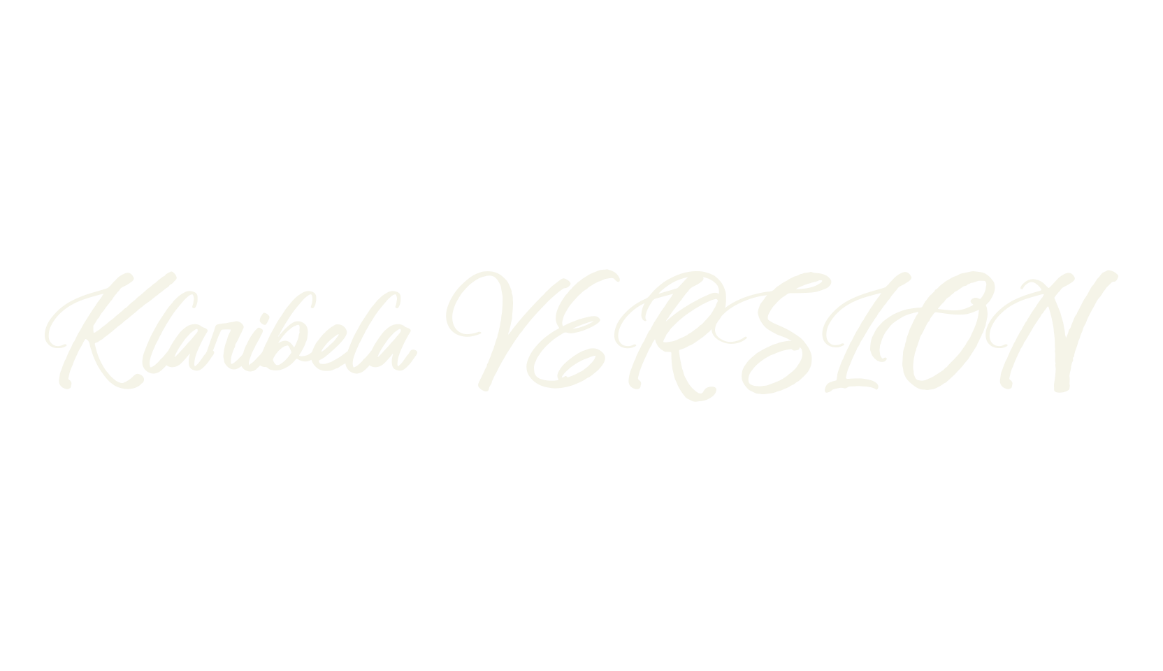 Klaribela VERSION, script font preview