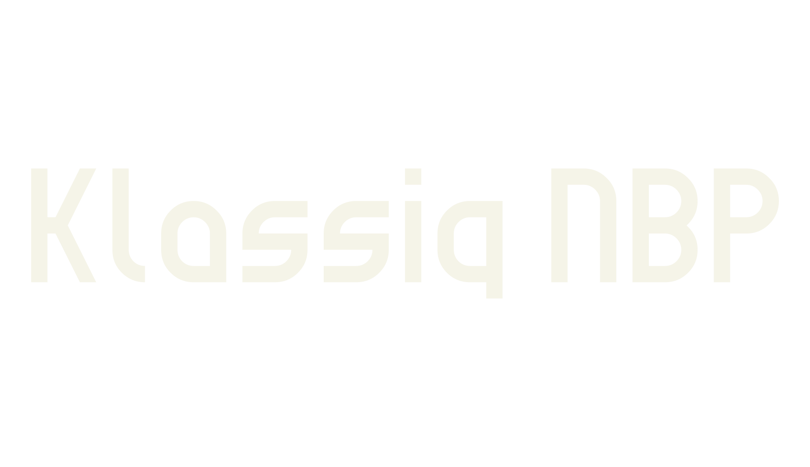Klassiq NBP, 1990s font preview