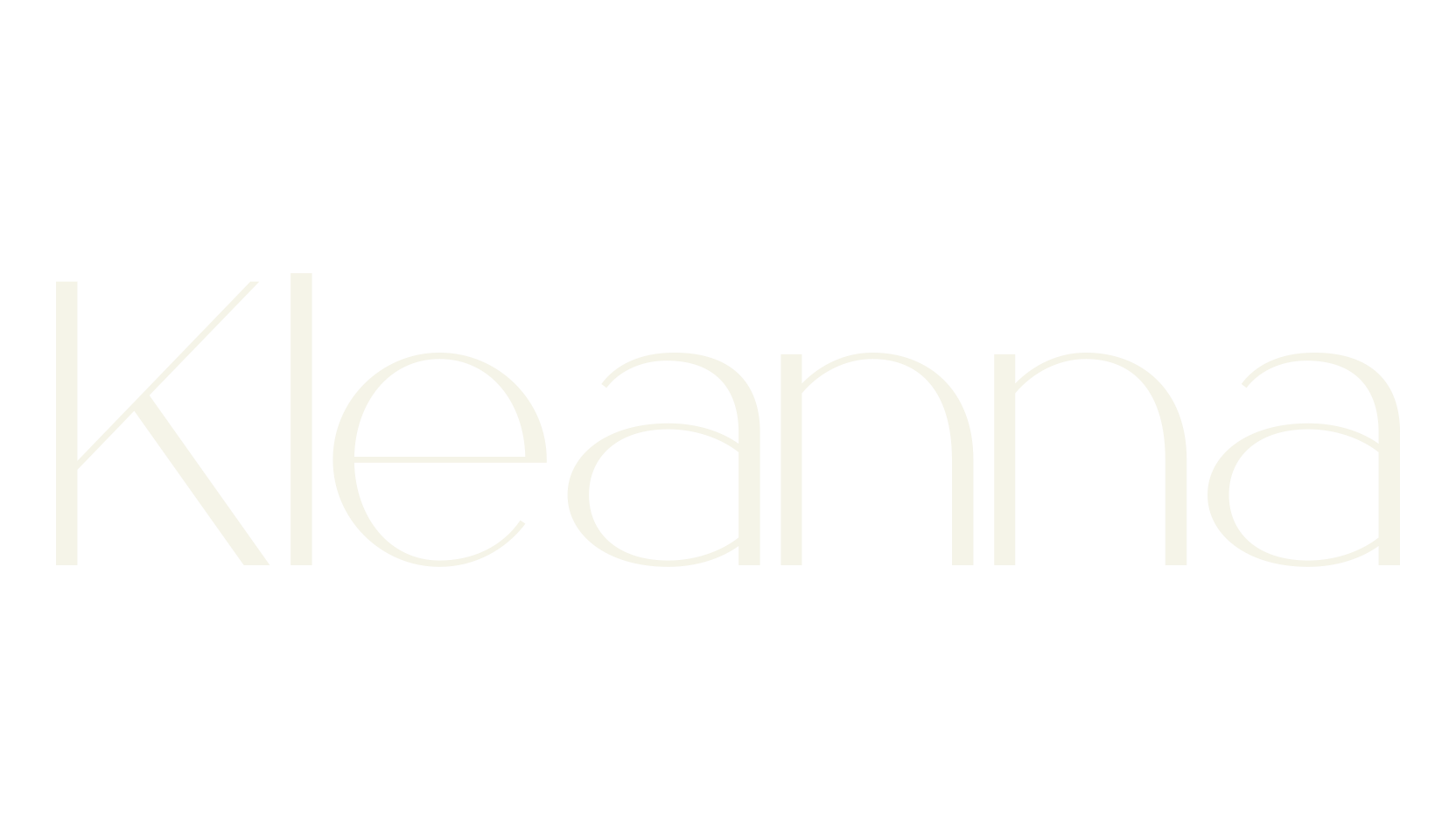 Kleanna, typography font preview
