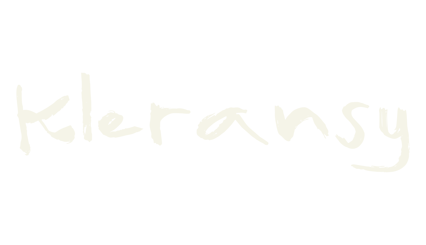 Kleransy, coffee font preview
