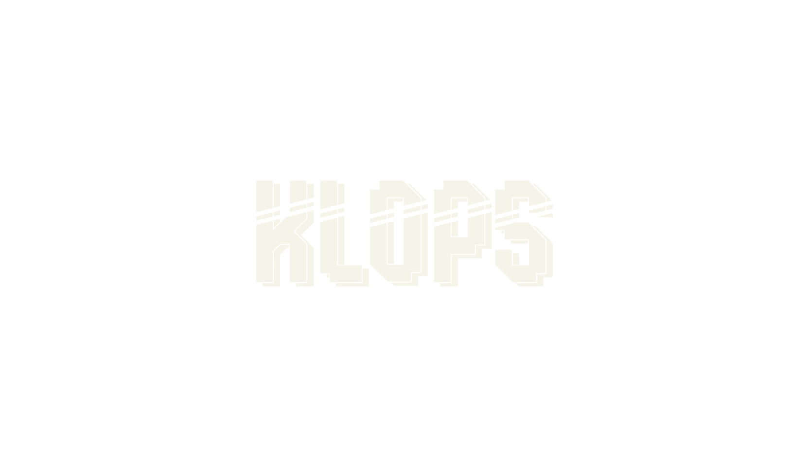 Klops, jersey font preview
